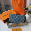 Louis Vuitton Slim Silhouette Zippy Coin Purse – Blue