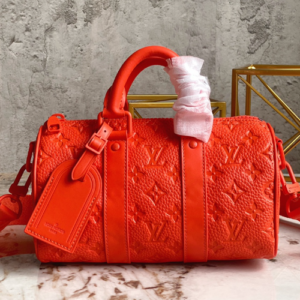 Louis Vuitton Men’s Pillow Keepall 25 Handbag – Orange