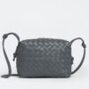 Bottega Veneta Small Loop Bag In Thunder Intrecciato Lambskin