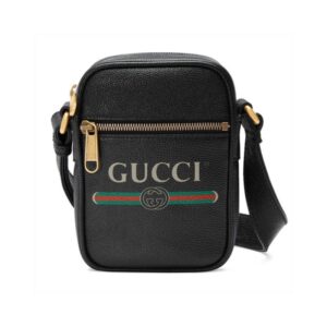 Replica Gucci Print Leather Shoulder Bag 574803