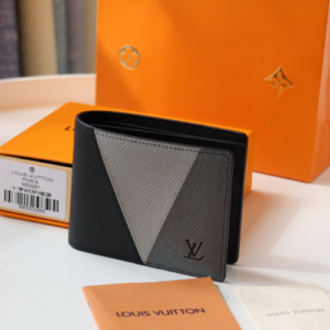 Louis Vuitton Slide Slender Wallet – Gray/Black